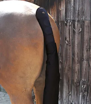 Padded Horse Tail Guard with Tail Bag Black