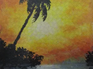 Palm Sunset - Puzzle