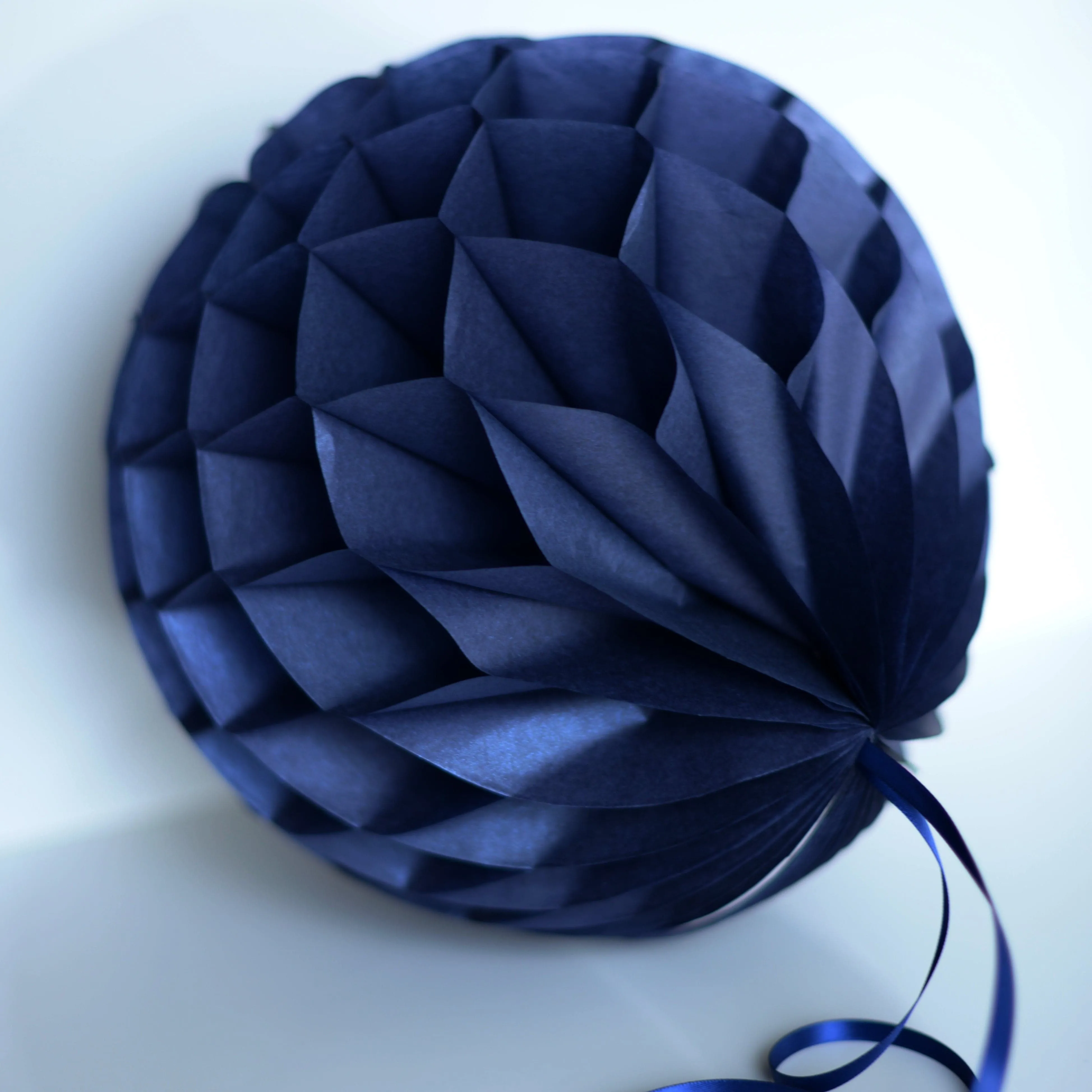 Pearlesence Navy blue paper honeycomb - hanging party decoration