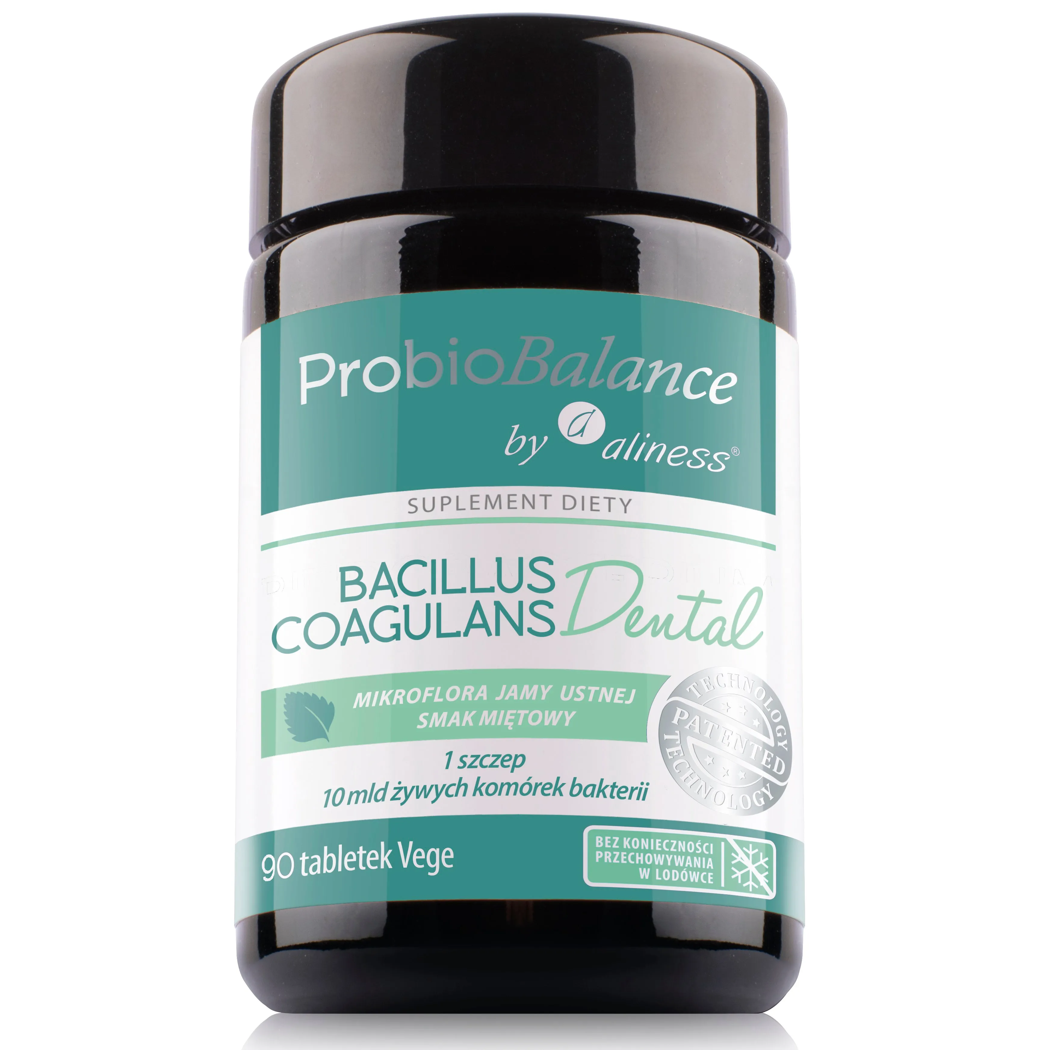 ProbioBalance Dental, 90 lozenges, mint flavour, vegan probiotics, Aliness