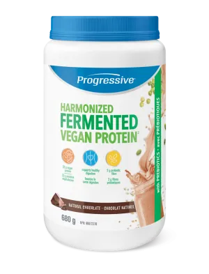 Progressive Harmonized Fermented Vegan Protein Natural Chocolate 680g