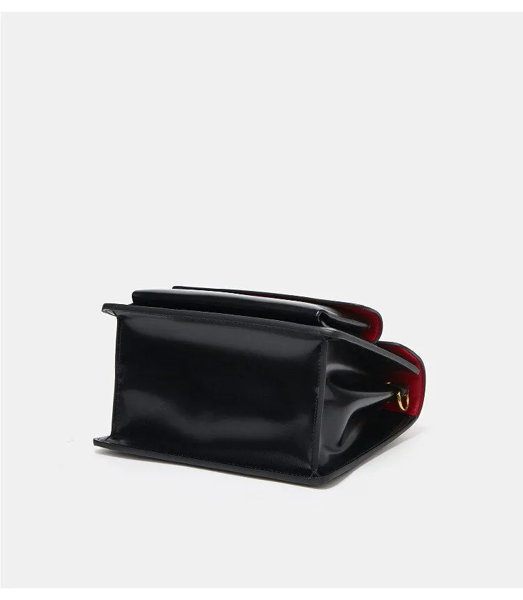 PU Leather Square Clutch Handbag