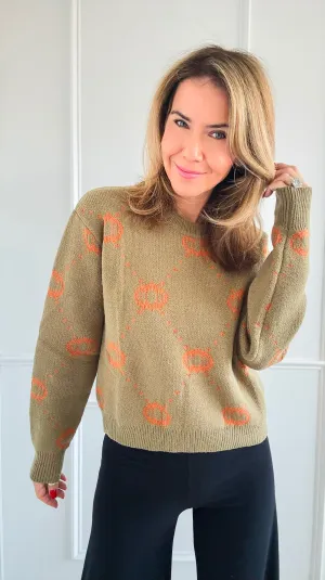 Pumpkin Sweater - Olive