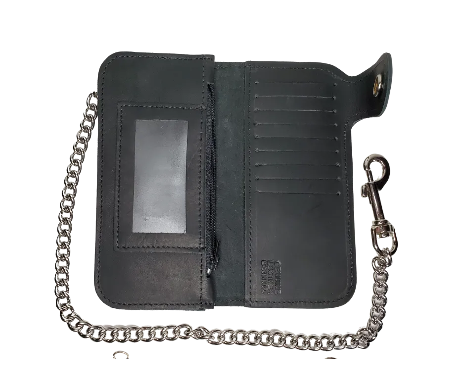 "The Prospect" Single Snap Chain Wallet