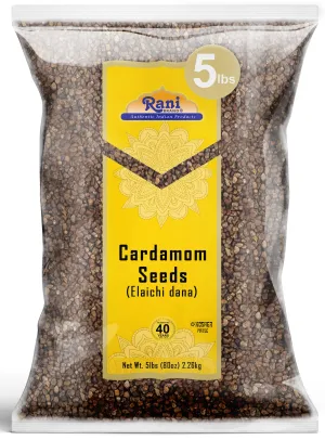 Rani Cardamom (Elachi) Decorticated Seeds Spice 80oz (5lbs) 2.27kg Bulk ~ All Natural | Vegan | Gluten Friendly | NON-GMO | Kosher