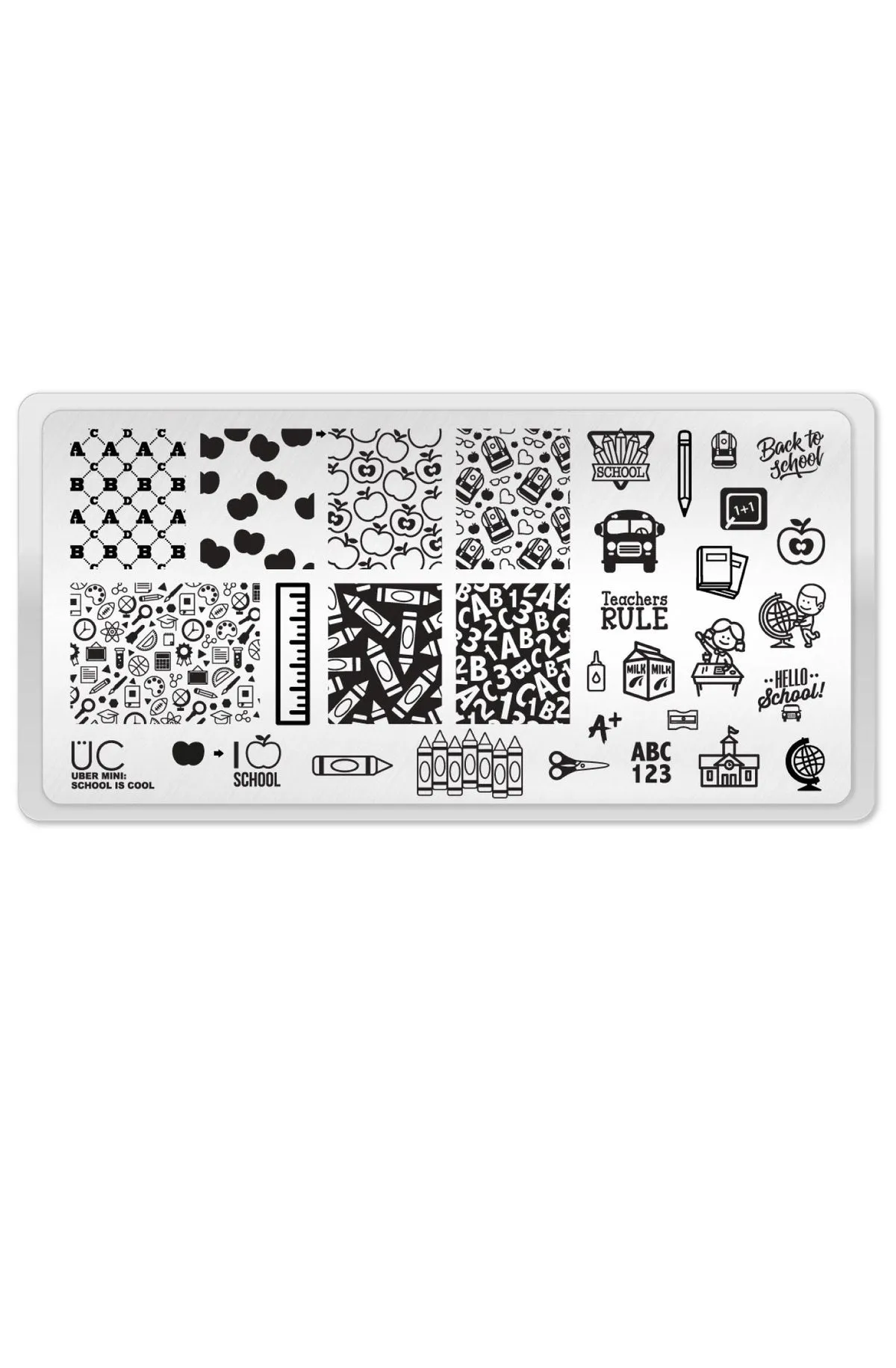 School is Cool - Uber Chic Mini Stamping Plate