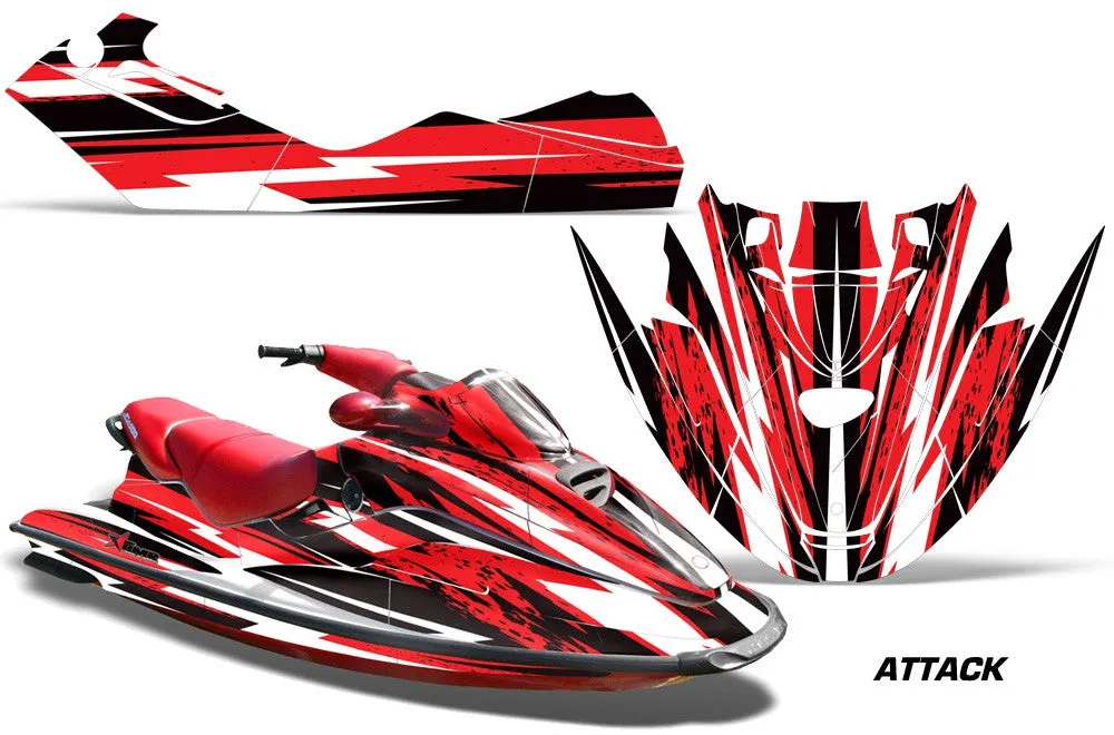 Sea Doo Bombardier GTX Siege Avant Jet Ski Graphics (1996-1999)