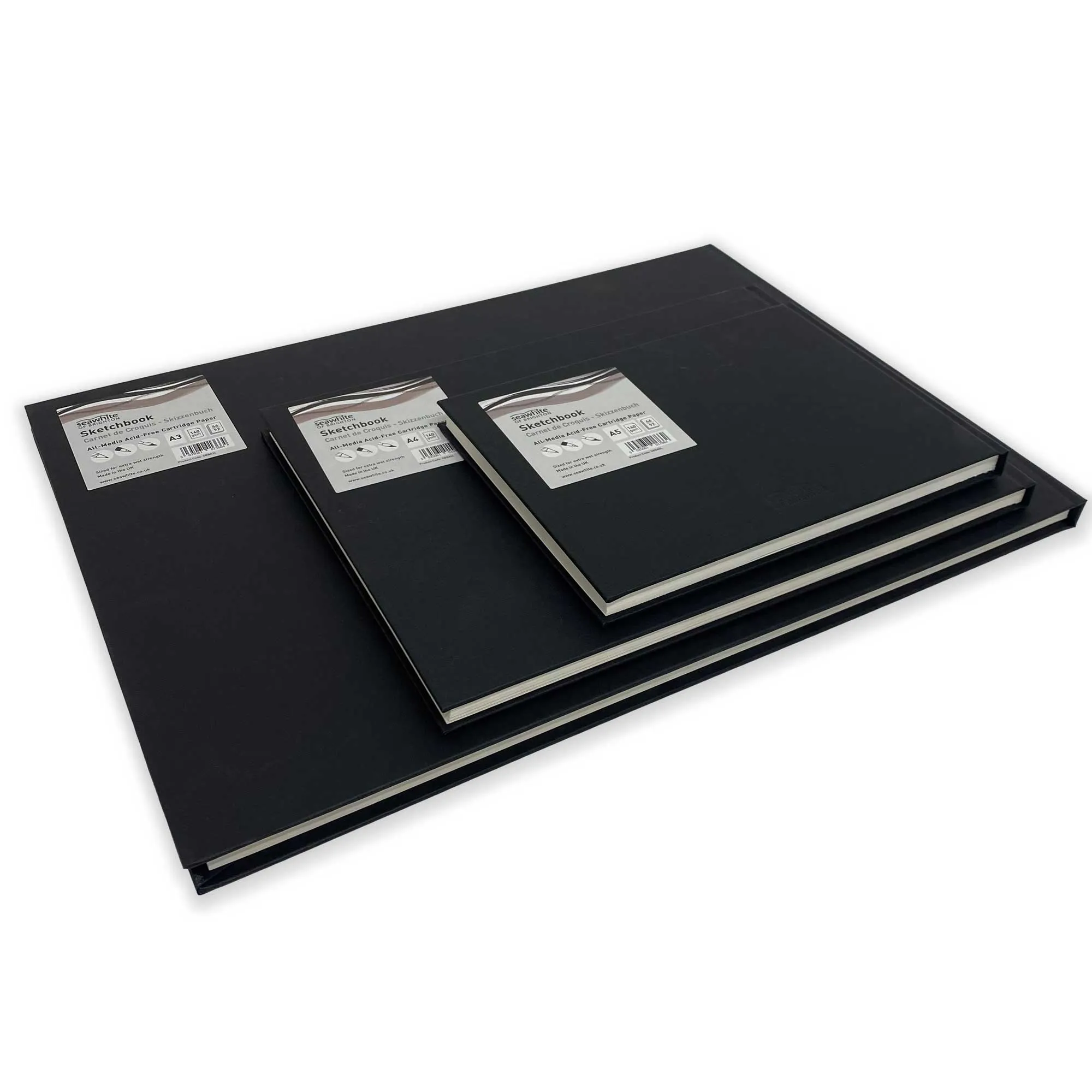 Seawhite Case-Bound Hardback Sketchbook - 140gsm - LANDSCAPE