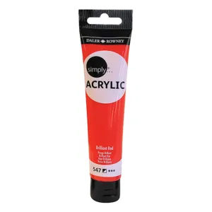 SIMPLY ACRYL SL 75ML BRILL RED