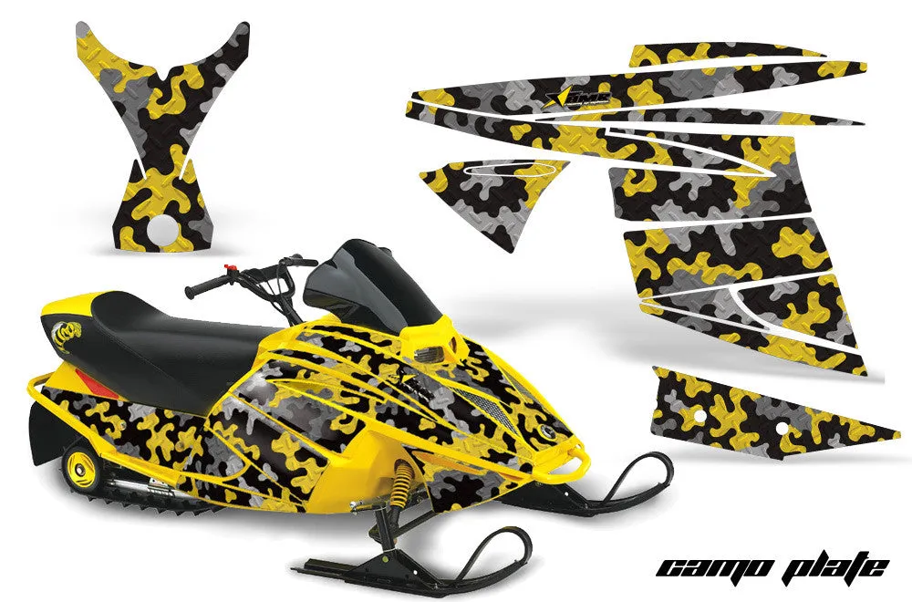 Ski Doo Mini Z Sled Graphic Wrap Kit (2003-2008)