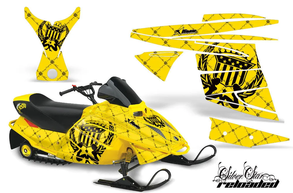 Ski Doo Mini Z Sled Graphic Wrap Kit (2003-2008)