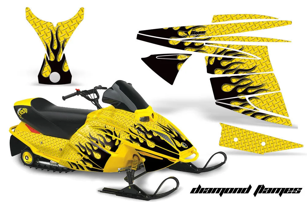 Ski Doo Mini Z Sled Graphic Wrap Kit (2003-2008)