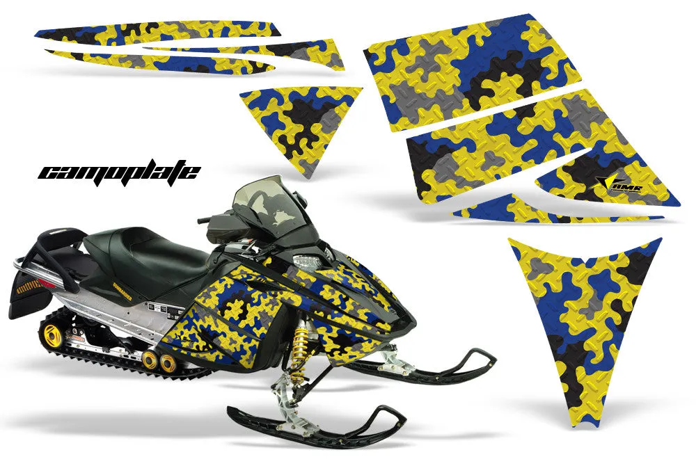 Ski Doo Rev Sled Snowmobile Graphic Wrap Kit (2003-2009)