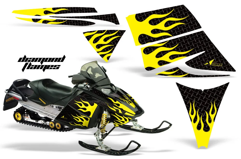 Ski Doo Rev Sled Snowmobile Graphic Wrap Kit (2003-2009)