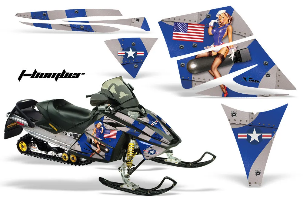 Ski Doo Rev Sled Snowmobile Graphic Wrap Kit (2003-2009)