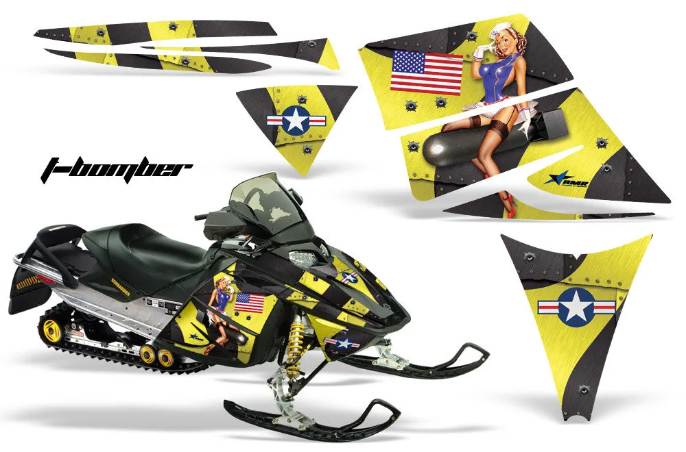 Ski Doo Rev Sled Snowmobile Graphic Wrap Kit (2003-2009)