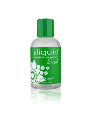 Sliquid Naturals Swirl Flavored Lube in Green Apple