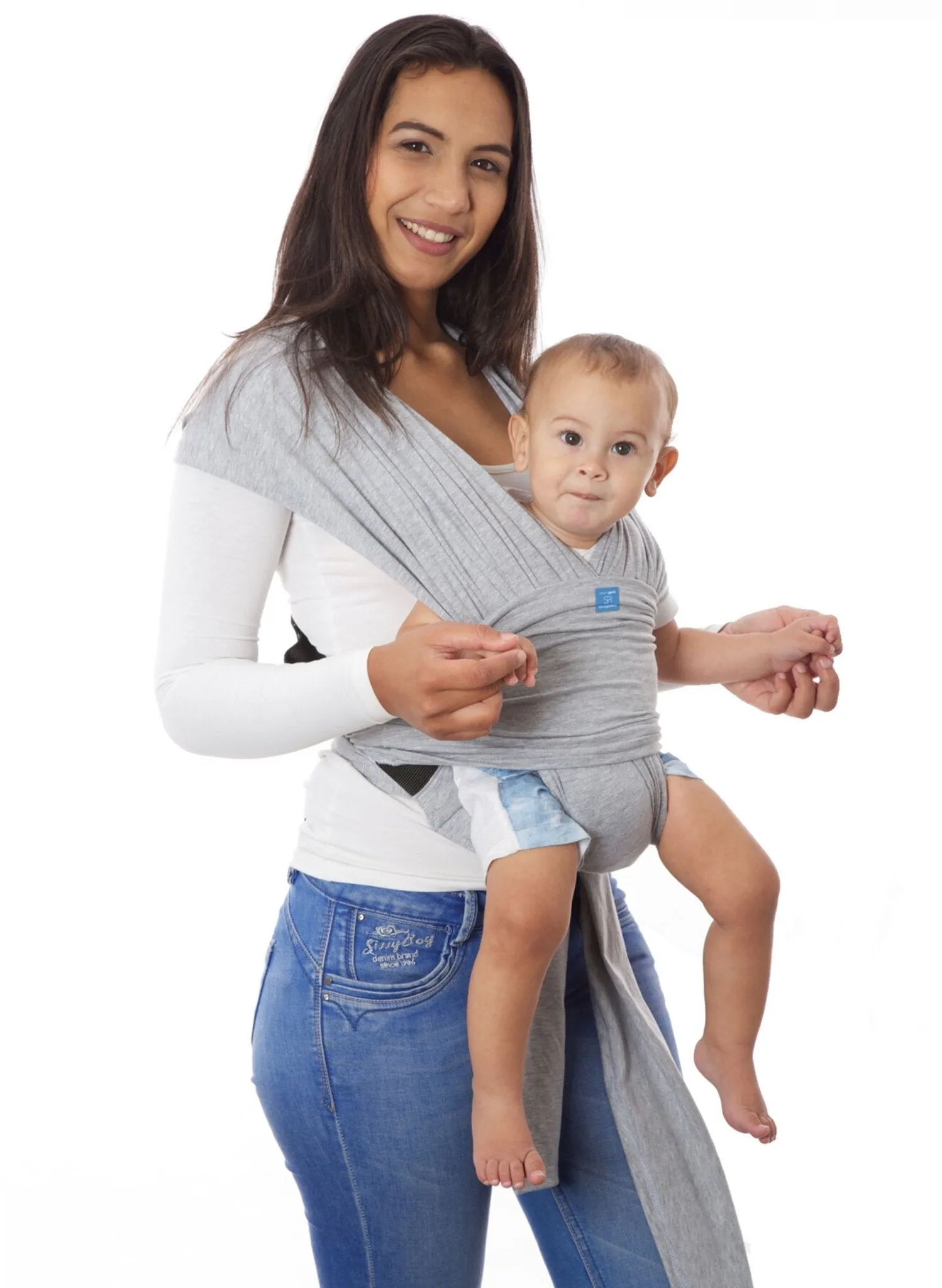 SnuggleRoo Baby Carrier -  Light Grey