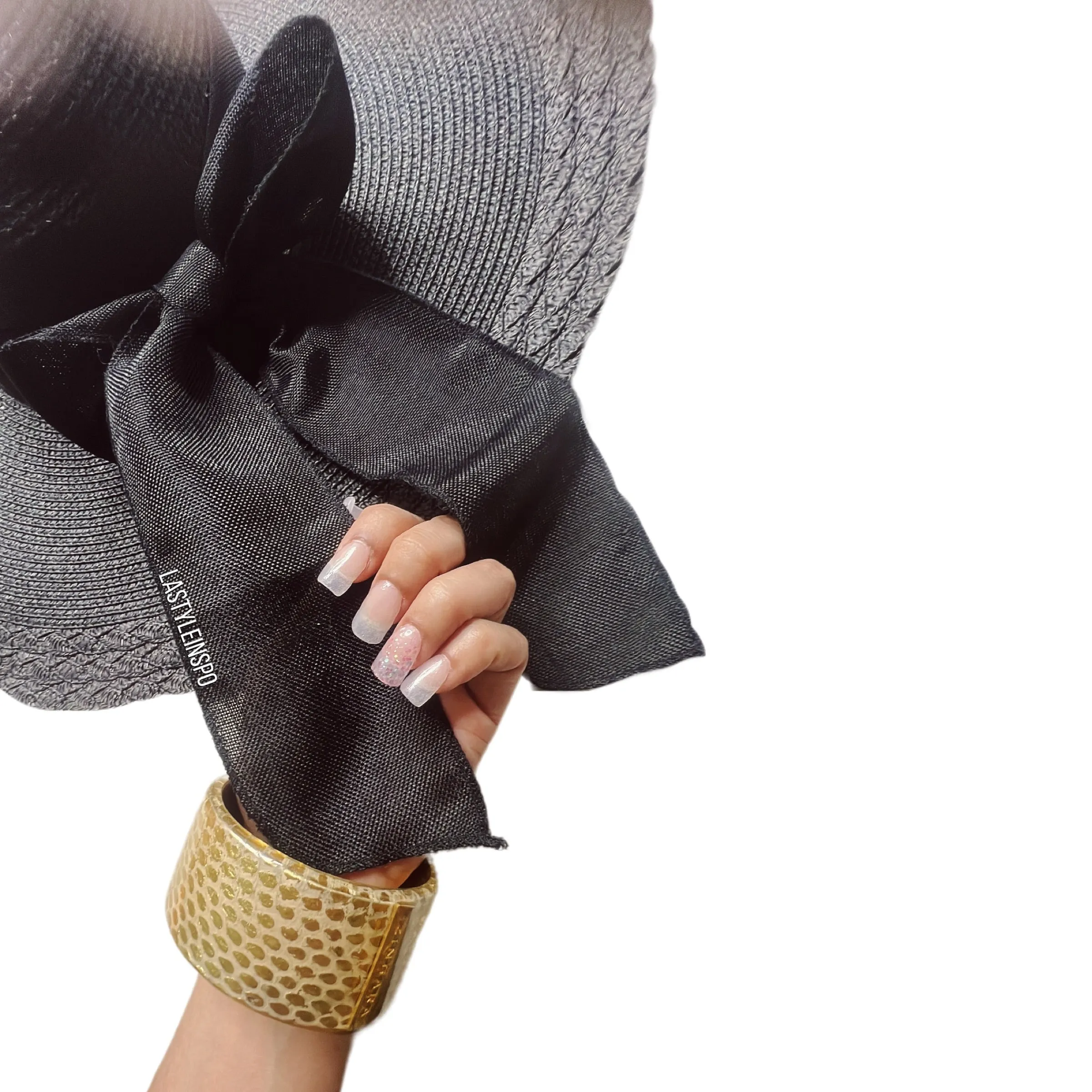 Sophisticated Women’s Hat with bow ribbon. Black One Size