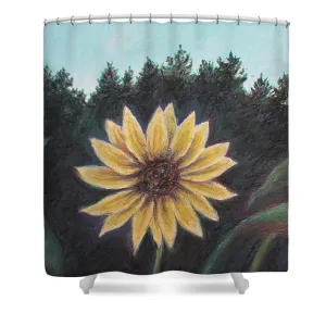 Spinning Flower Sun - Shower Curtain