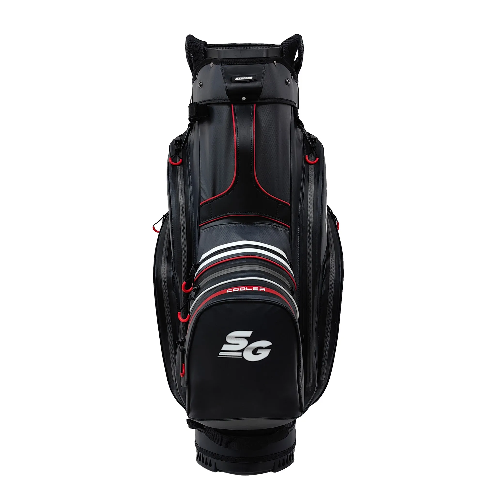 Stinger Waterproof Golf Bag Version 2  - Black / Red