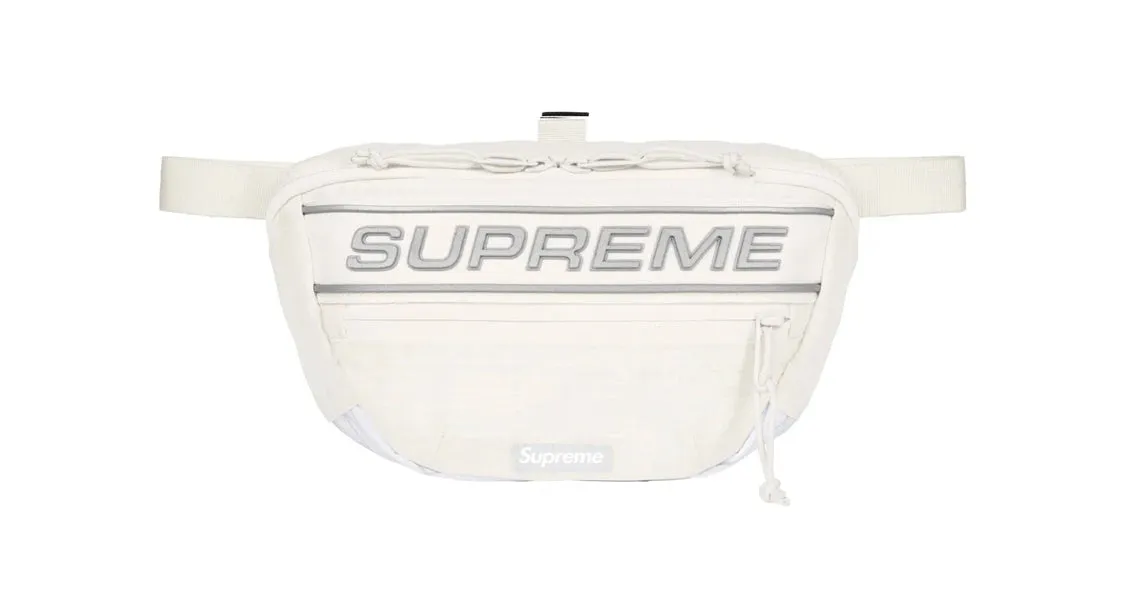 Supreme Logo Waist Bag White