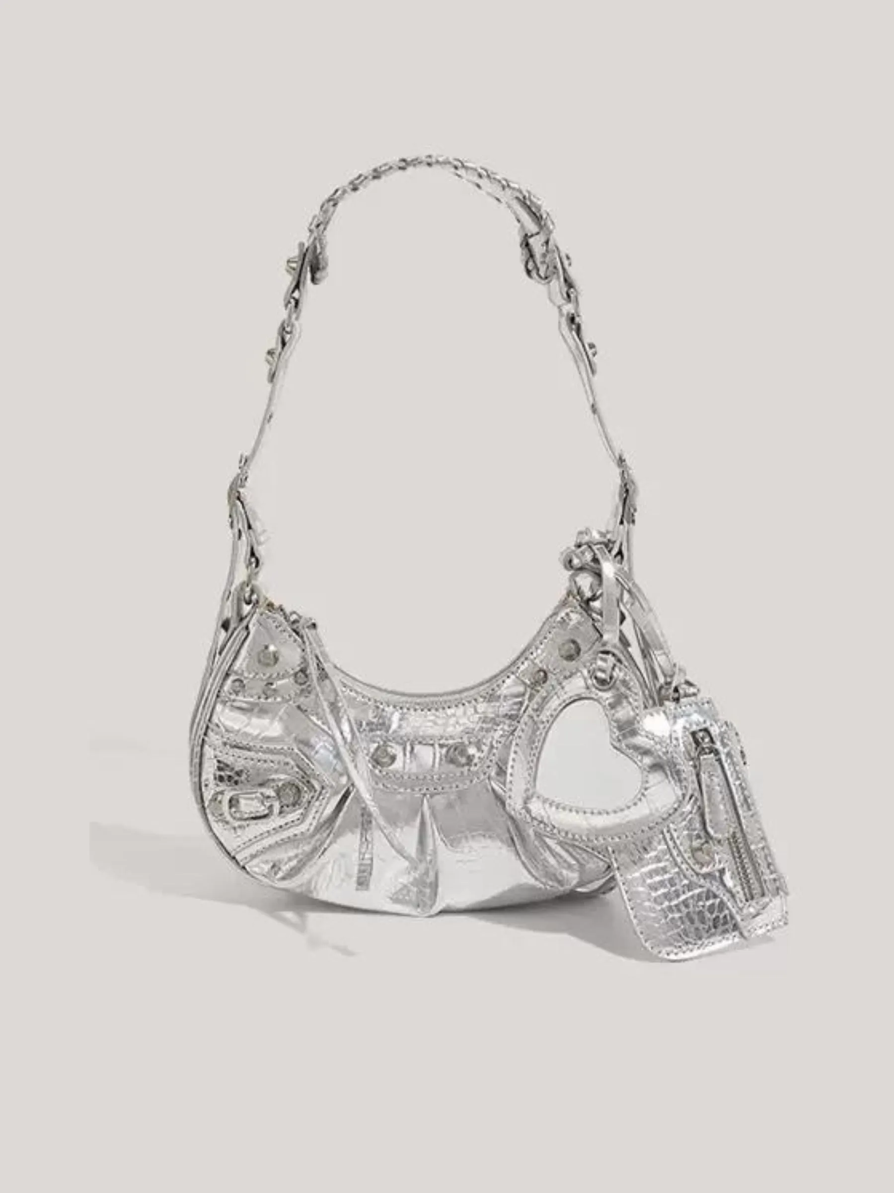 Taya Mini Shoulder Bag with Heart Detail