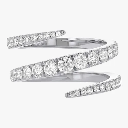 The Eternity Graduated Diamond Spiral Ring