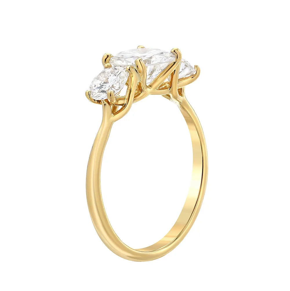 Three Stone Trellis Ring