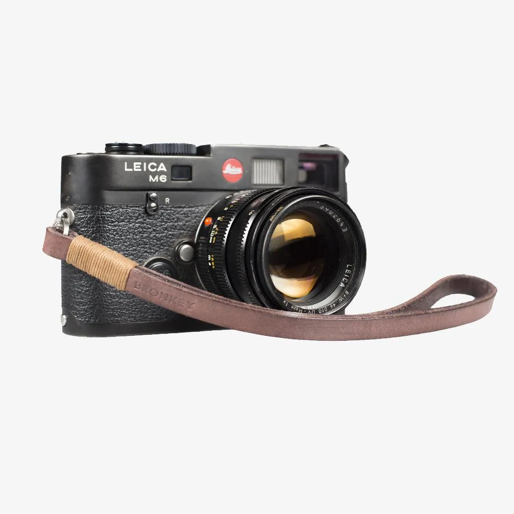 Tokyo #205 - Brown & Tanned leather camera strap