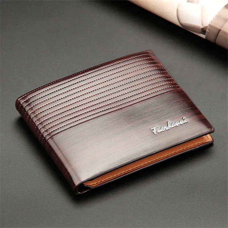 Top 2019 Vintage Men Leather Brand Luxury Wallet