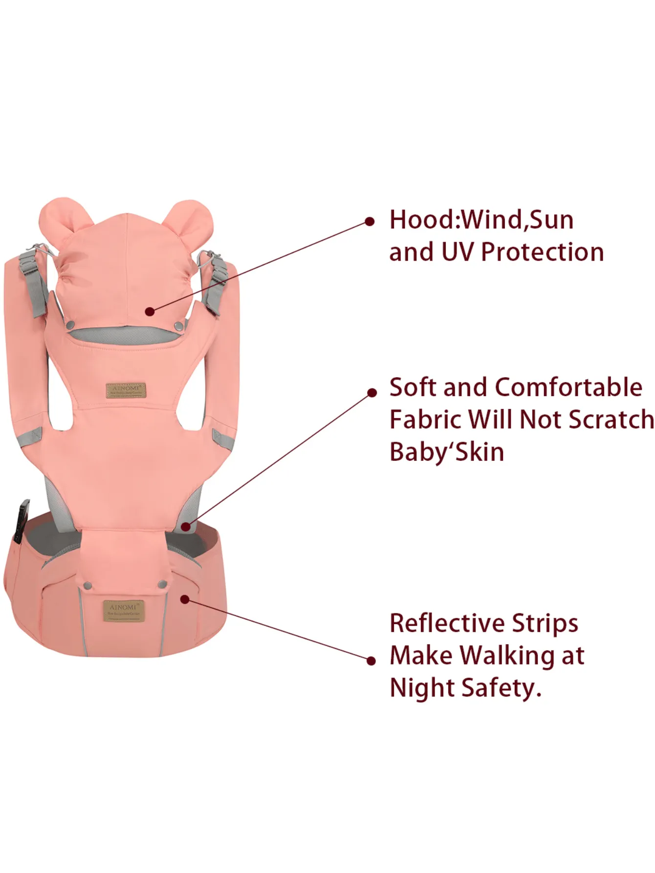 Twin baby carrier|Baby Carrier Waist Stool, Multifunctional And Lightweight Four Seasons Baby Carrier With Sitting Stool, Easy To Hold Baby