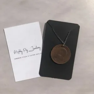 Vegan penny with message