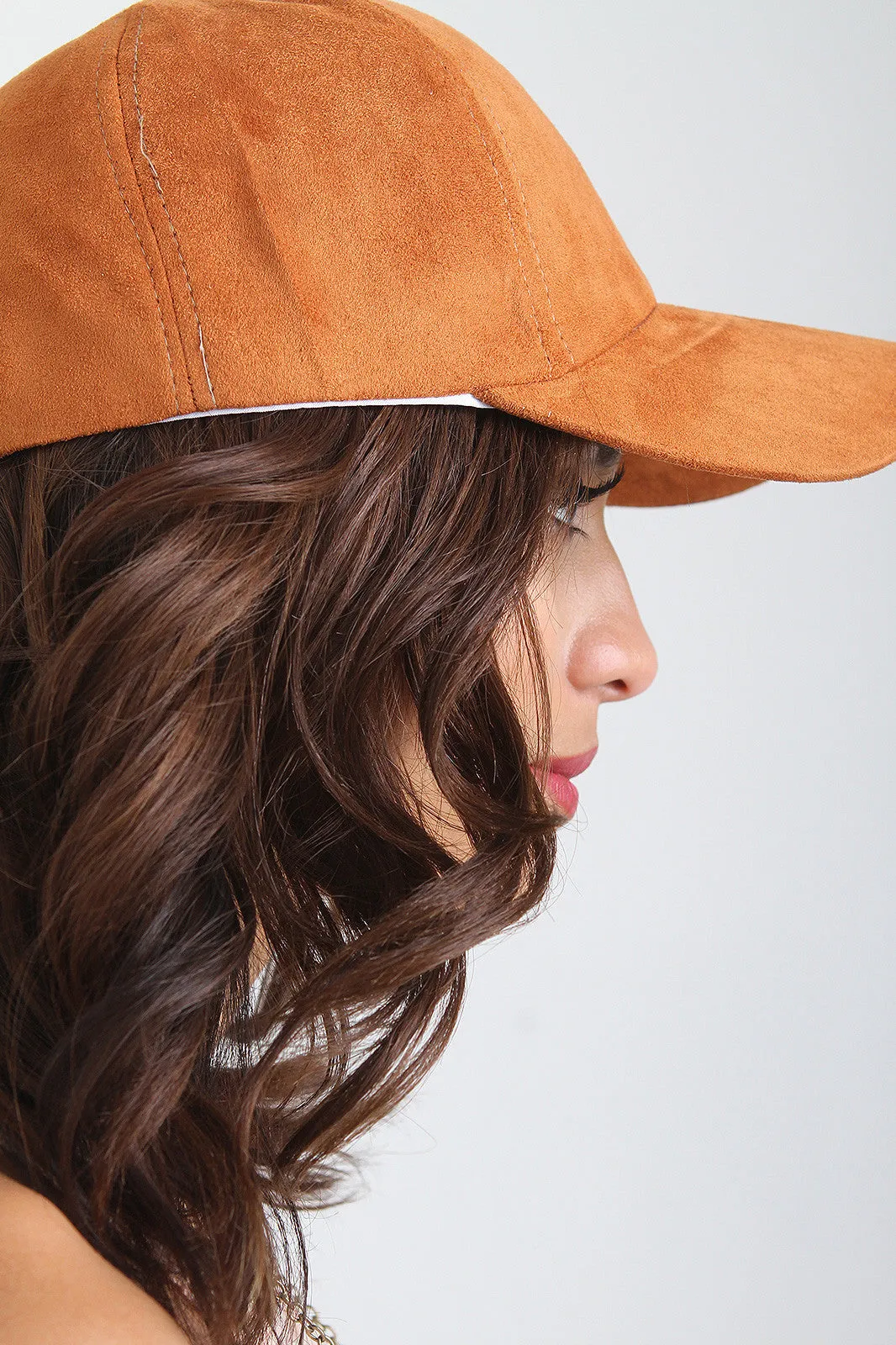 Vegan Suede Baseball Cap