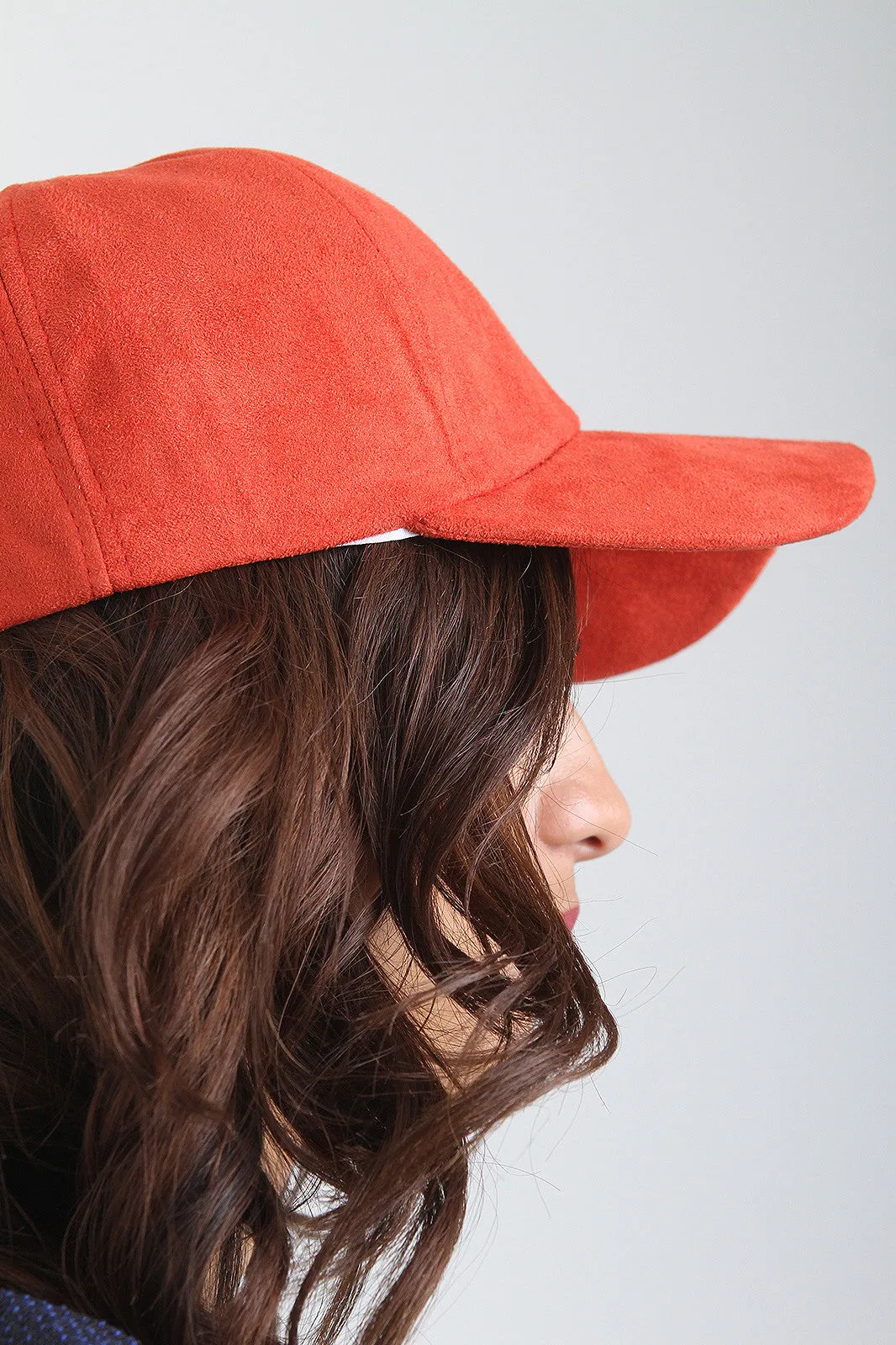 Vegan Suede Baseball Cap