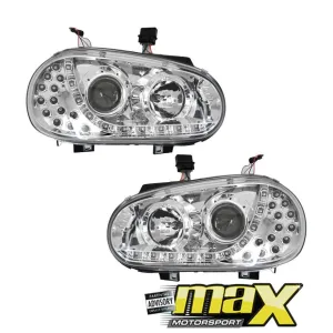 VW Golf 4 DRL Headlights (Chrome)