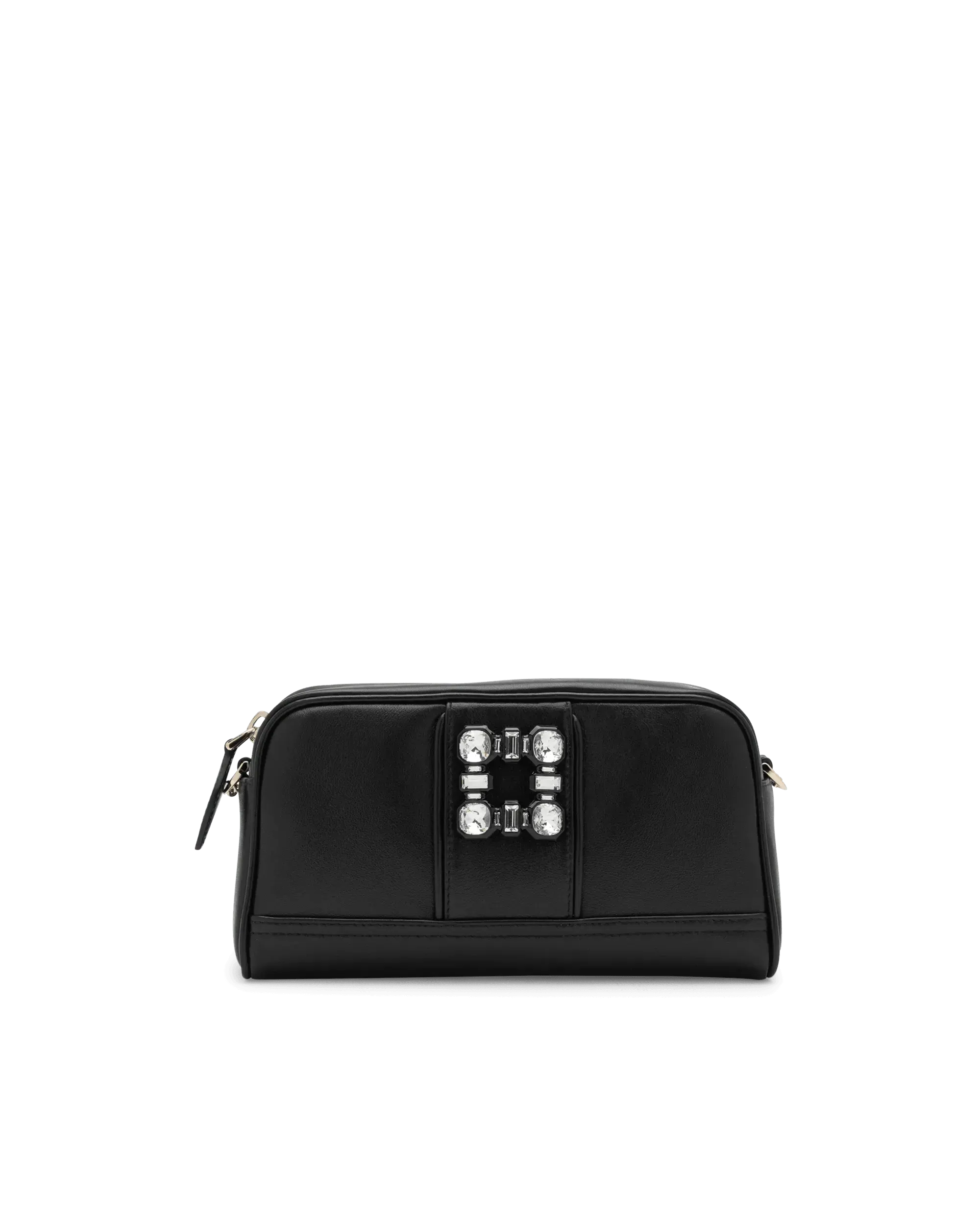 Walky Viv' Strass Buckle Leather Camera Bag