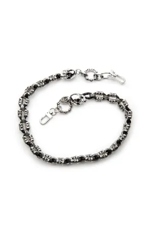 Wallet Chain/Dual Braided Silver 27 Inch