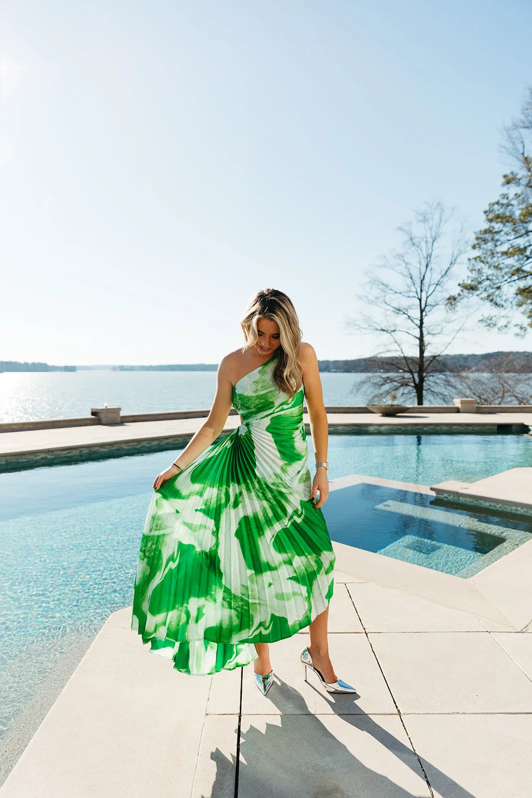 Whimsy Chic Dress - Green