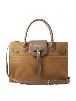 Windsor Work Bag - Tan Suede