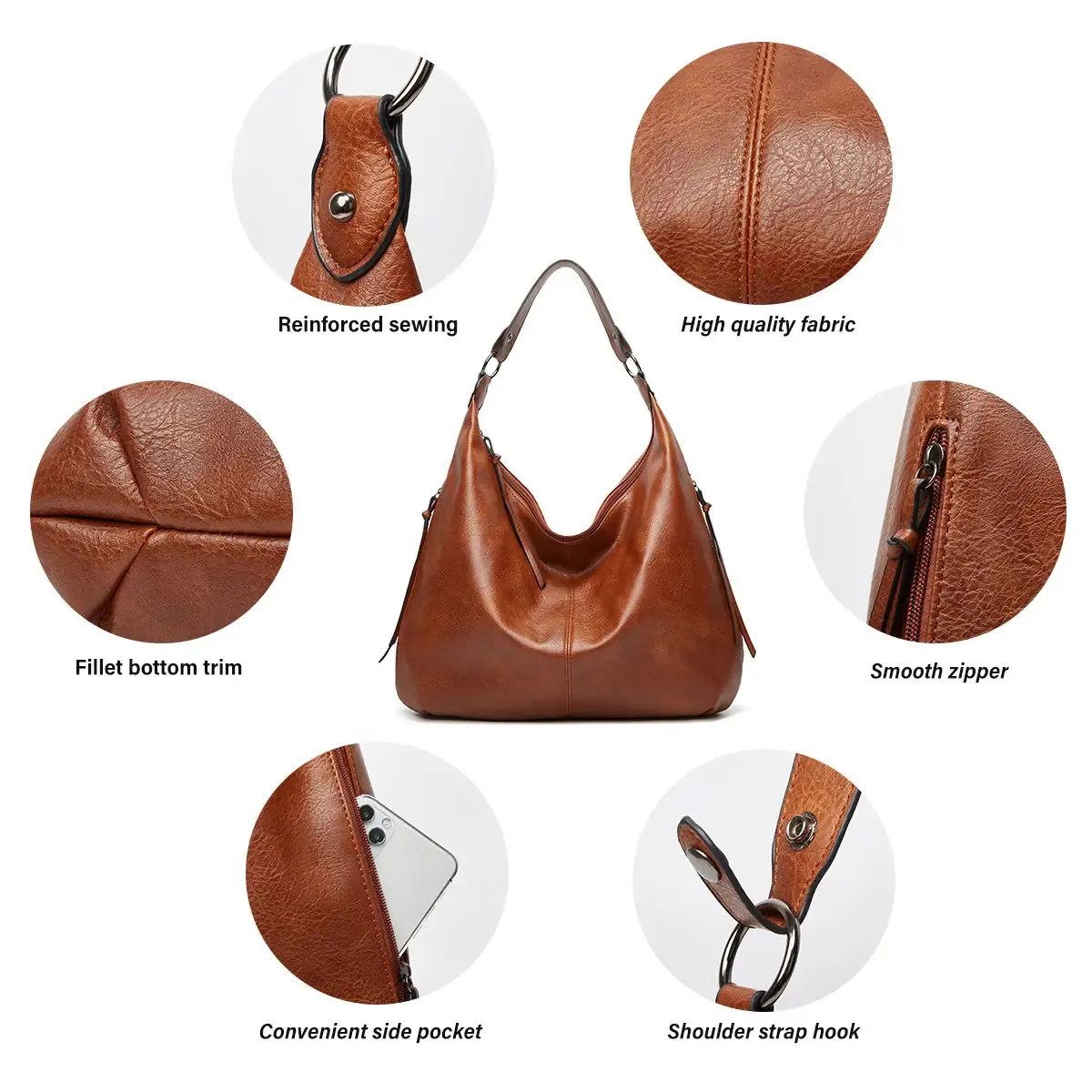 Women Large Shoulder Bag 3pcs