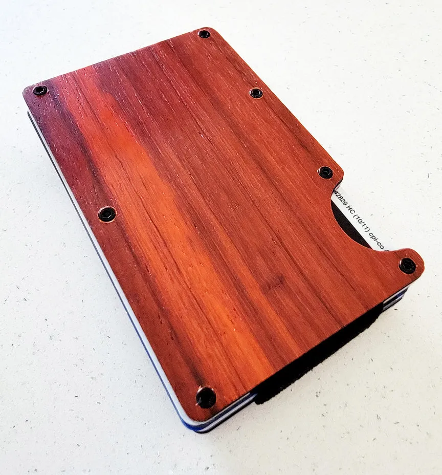 Wood Panel RFID Blocking Minimalist Wallet