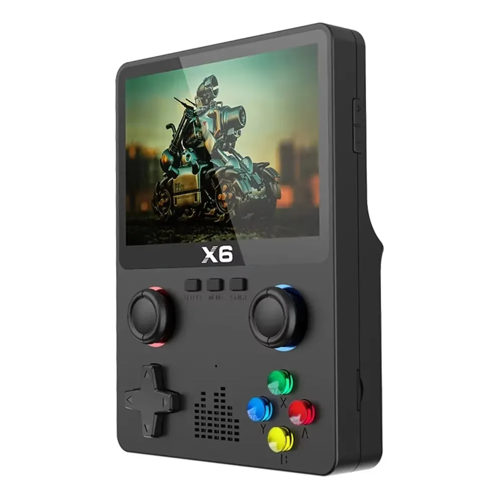 X6 Handheld Game Console - 3.5" IPS Screen, Dual Joystick, 11 GBA Simulators - Perfect Gift for Kids!