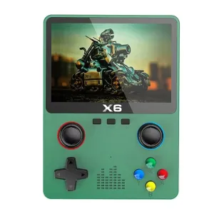 X6 Handheld Game Console - 3.5" IPS Screen, Dual Joystick, 11 GBA Simulators - Perfect Gift for Kids!